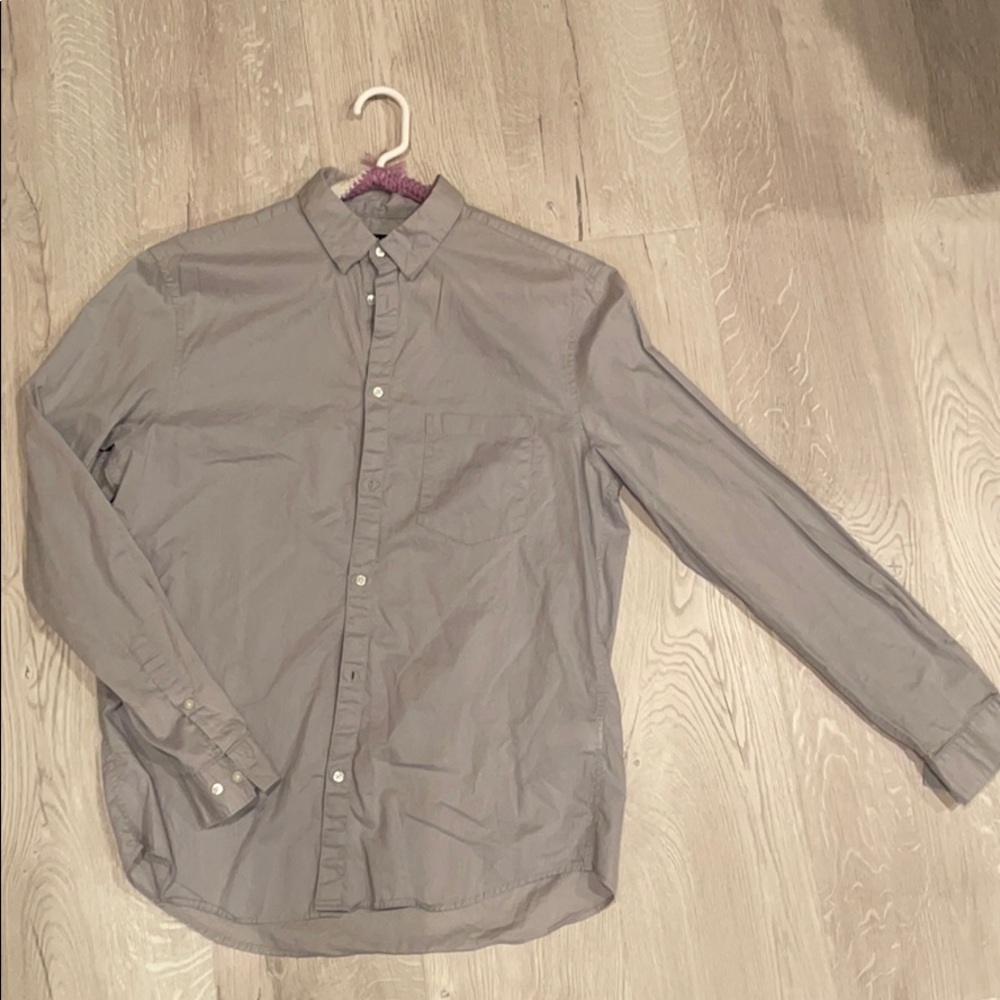 Comfy Grey Button Down - image 1